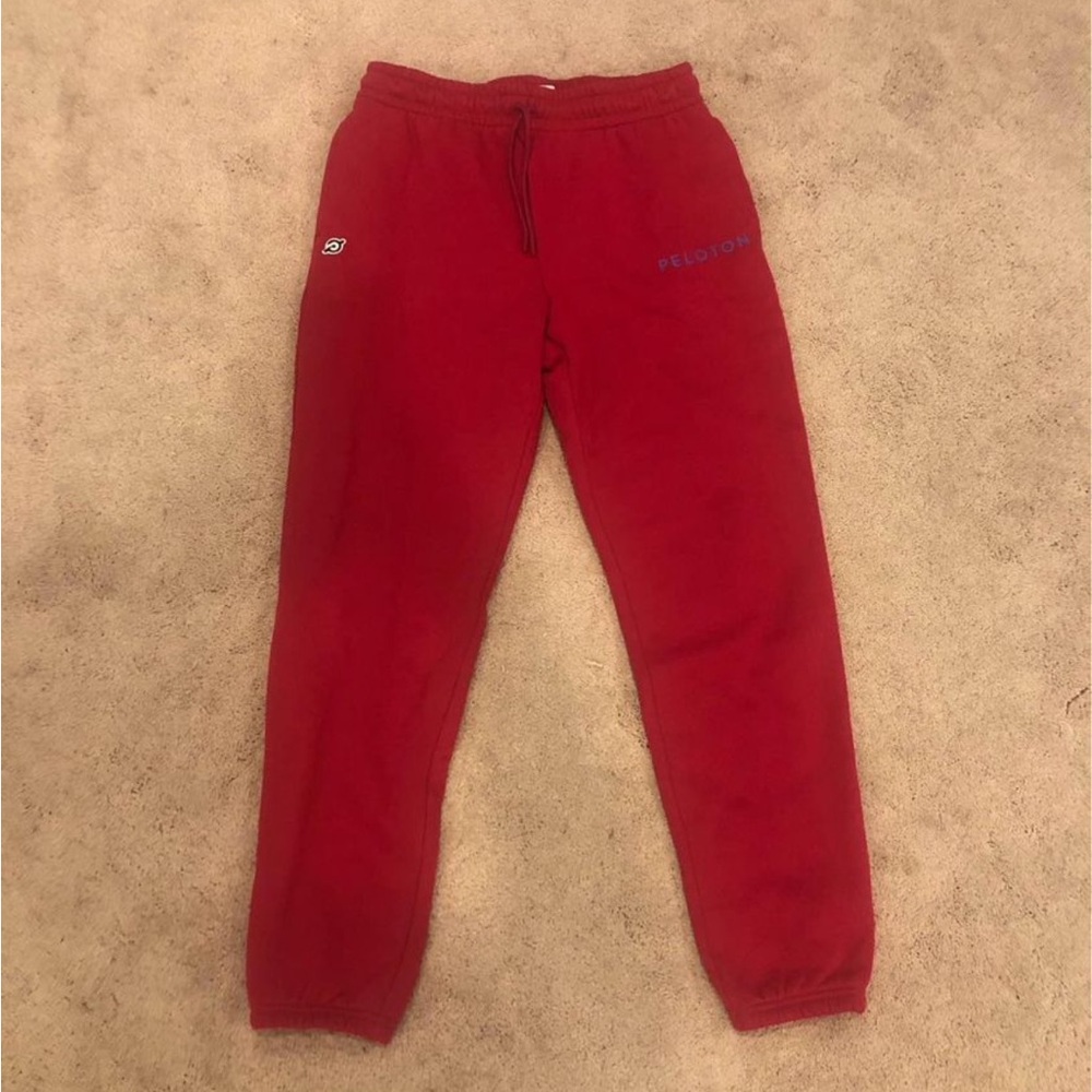 Peloton women’s red jogger sweatpants